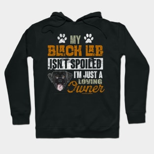 My Black Lab Isnt Spoiled Im Just A Loving Owner Hoodie